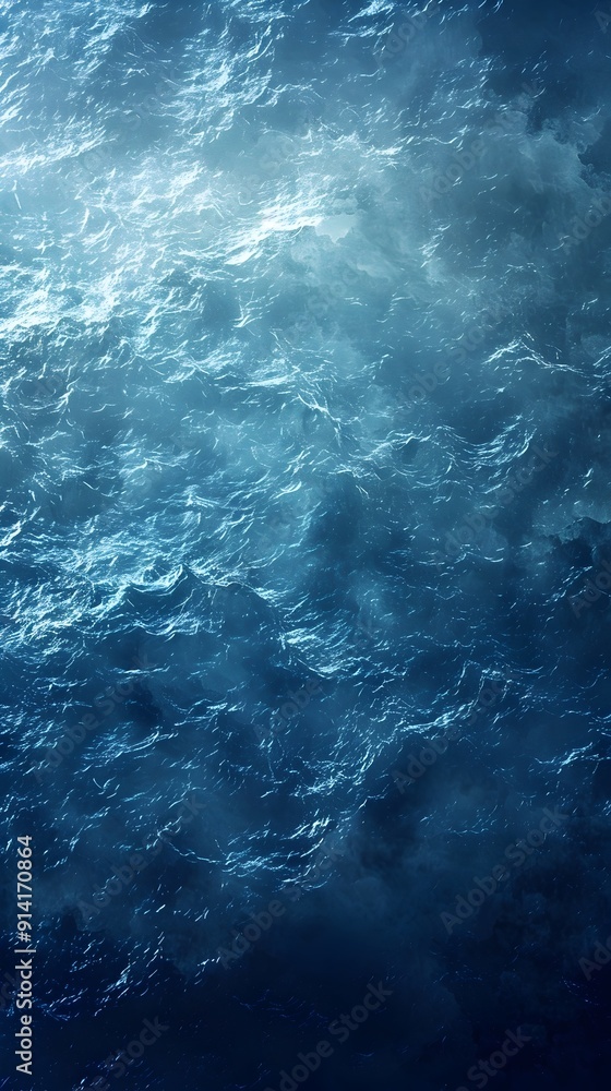 Poster vibrant gradient ocean backdrop for tech products and branding mockups