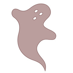 white ghost, vector, logo, vector illustration, abstract, art, 3d rendering