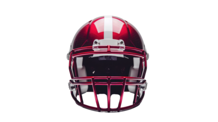 American football helmet on transparent background