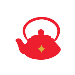 red kettle, vector, logo, silhouette, vector illustration, abstract, art, 3d rendering