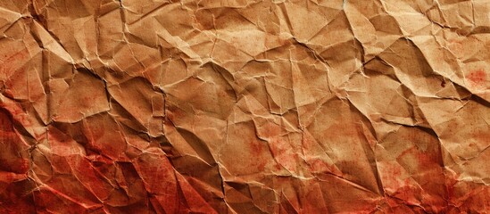 Fototapeta premium Red sepia brown textured recycled craft paper background with copy space image