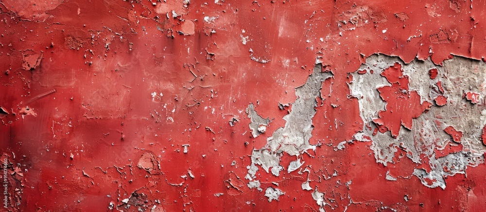 Aufkleber red concrete or plastered wall texture provides an abstract background perfect for designs with a co