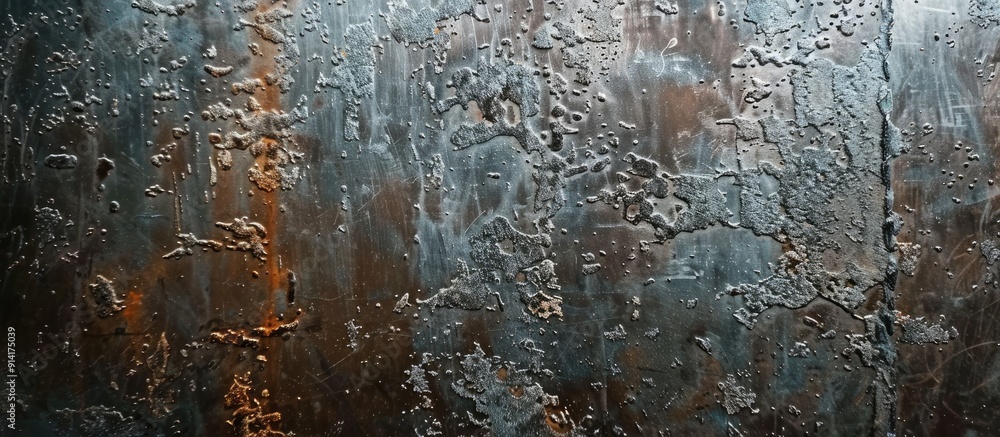 Aufkleber Texture of metallic surface suitable for text overlay with copy space image