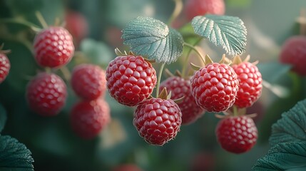 raspberry on a branch photography images