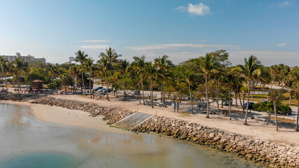 Aerial view of beautiful coastline