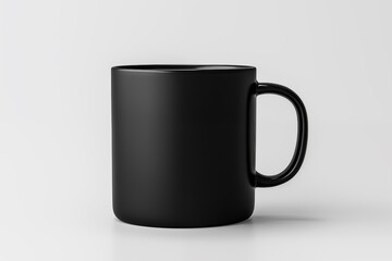 Black mug mockup