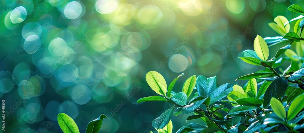 Poster nature with blurred background highlighting bokeh effect perfect for copy space image
