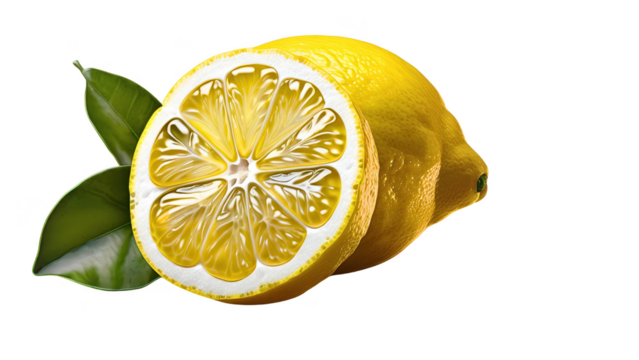 Lemon isolate image on transparent background (png)
