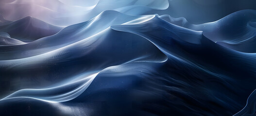 Obraz premium Dark grainy background, glowing blue abstract noise texture shape on black banner poster header backdrop design, copy space design