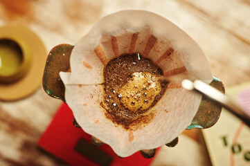 Café Coado, processo.