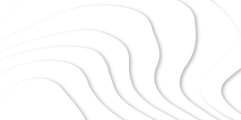 White paper cut background.  3d topography relief. Vector topographic illustration.