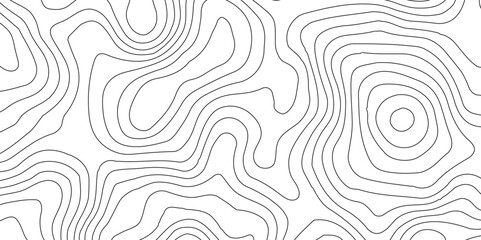 White background topography contour map with black curve lines, Modern design with White background with topographic,Vector geographic contour map © MD SAGOR