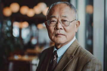 Fototapeta premium Portrait of a middle aged male accountant
