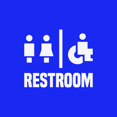 Set of restroom, toilet icon collection.