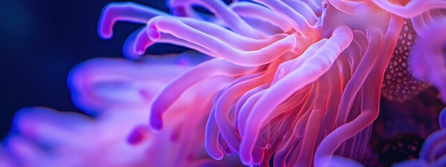 Obraz premium Closeup of pink and purple coral showing texture