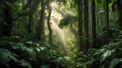 morning in the forest