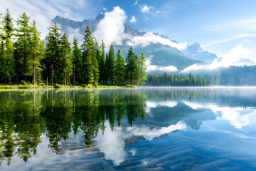 Mountain Lake Reflection.