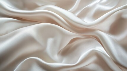 Obraz premium Silky smooth cloth gracefully flowing in the background, creating elegant, soft waves.