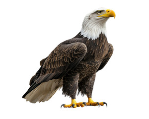 Obraz premium An eagle isolated on white transparent background
