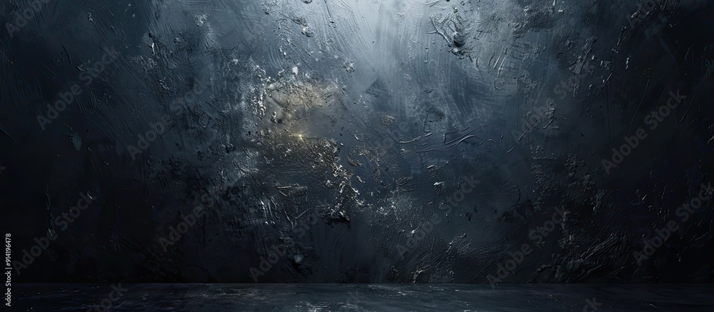 Poster dark paint creates an artistic backdrop with a copy space image