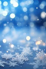 Peaceful snowfall in the quiet of night