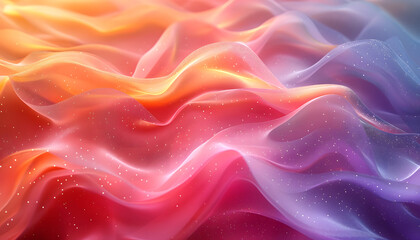 Obraz premium Orange teal green pink abstract grainy gradient background design noise texture effect summer poster design