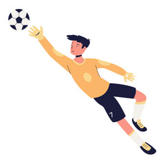 Goalkeeper Makes a Save