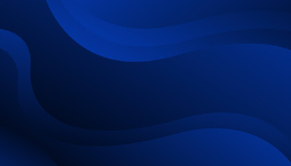 Blue abstract gradient background. Fluid shapes composition. Vector illustration