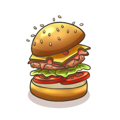 Illustration of burger