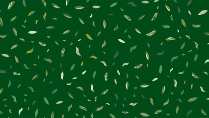 FLORAL LEAF SEAMLESS PATTERN DESIGN GREEN FLAT PASTEL COLOR HAND DRAWN DOODLE SHAPES TEMPLATE ABSTRACT BACKGROUND TRENDY DESIGN VECTOR