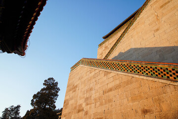 Rock foundation of Foxiangge in Summer Palace, Beijing