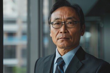 Fototapeta premium Portrait of a middle aged male accountant