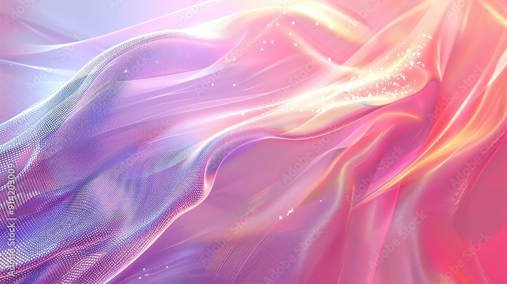 Poster an elegant abstract background with flowing shapes and vibrant colors, perfect for artistic projects