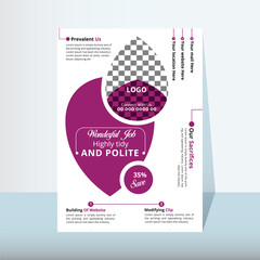 Fototapeta premium Modern corporate business flyer or banner template backgrounds for corporate business flyer 