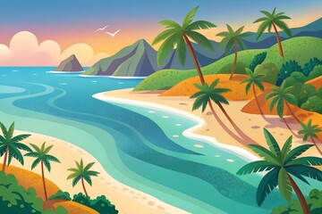 Obraz premium the tropical coast 