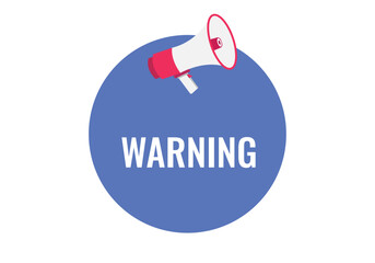 warranty button, banner, label, template for website. warranty text with colorful megaphone icon
