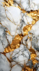 Obraz premium Elegant White Marble with Subtle Gold Veins Backdrop for Luxury Branding Packaging and Design Concepts