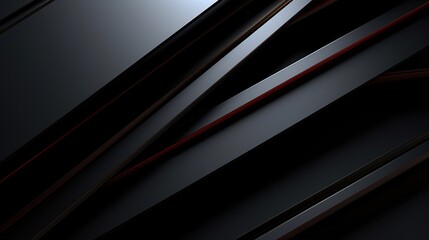 Obraz premium Abstract black and red geometric background.