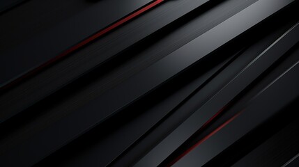 Obraz premium Abstract black and red geometric pattern with diagonal lines.