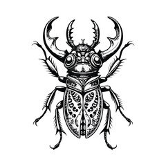 Old engraving style vector illustration