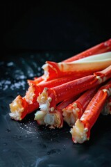 Pile of fresh crab meat with claws, ready to cook or eat.