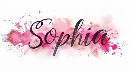 Personalized postcard perfect for decor created in Watercolor Calligraphy.