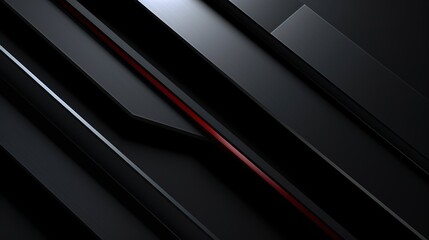 Abstract black background with red line.