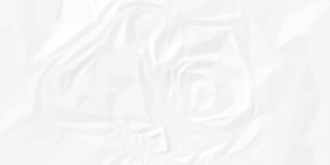White wrinkly backdrop paper background. panorama grunge wrinkly paper texture. White crumpled and top view textures can be used for background of text or any contents.