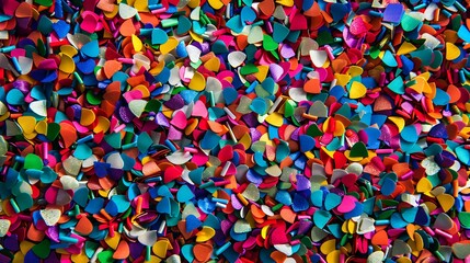 Colorful silk confetti background