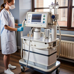 Anaesthesia machine picture