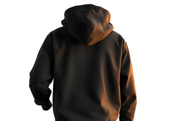 Hoodie sweater mockup. Blank hoodie sweater hanger isolated on white background