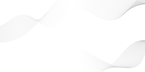 Modern vector graphic of blend background design, Abstract background template. Design elements. Wave of many gray lines. Abstract wavy stripes on white background isolated. 