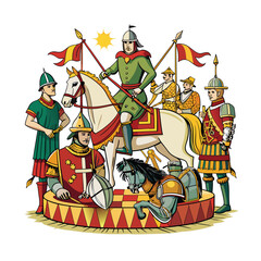 Old engraving style vector illustration