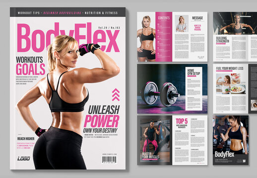 Fitness Magazine Template